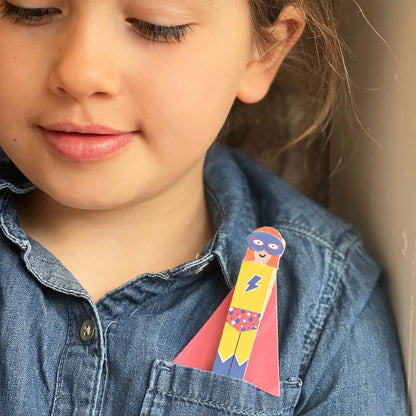 Make Your Own Super Hero Peg Doll