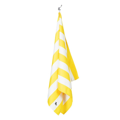 Boracay Yellow striped cabana towel from Dock & Bay.