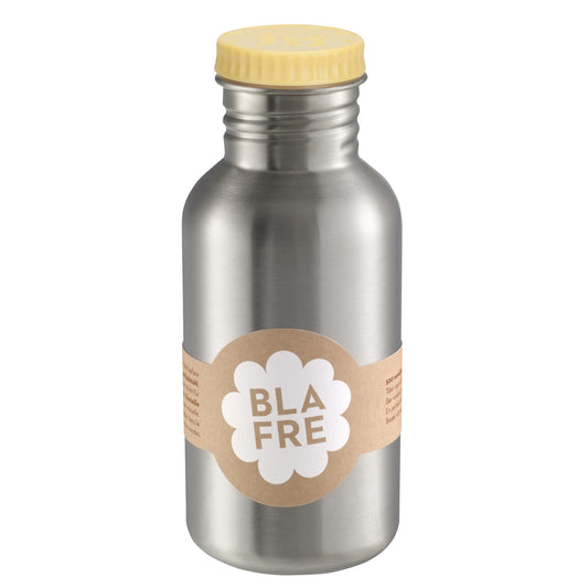 Blafre drinking bottle 500ml with light yellow lid
