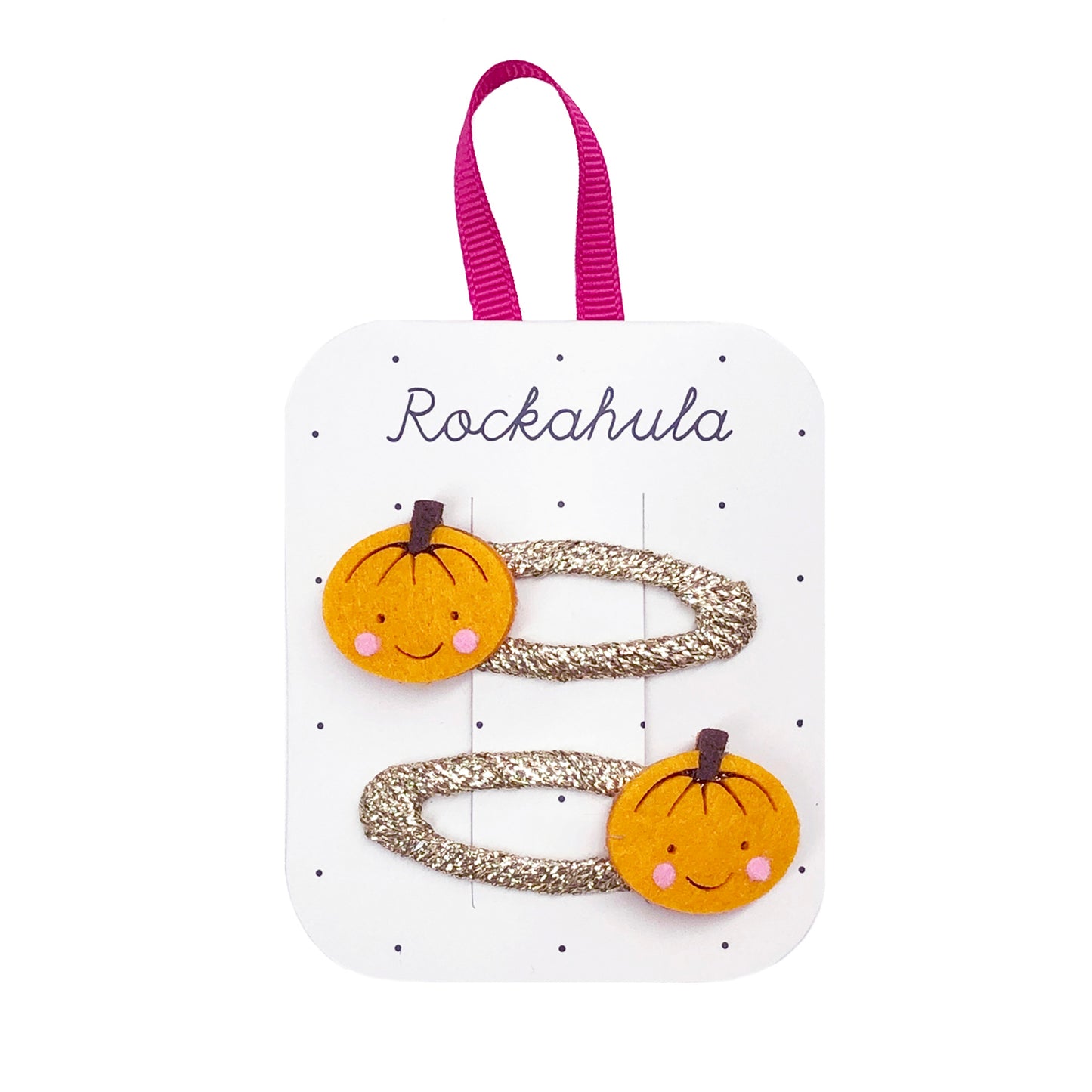 little pumpkin hair clips from rockahula